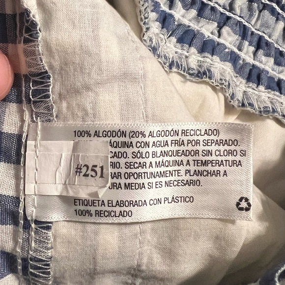 NWT Universal Thread Blue & White Checkered Skirt - Picture 7 of 11